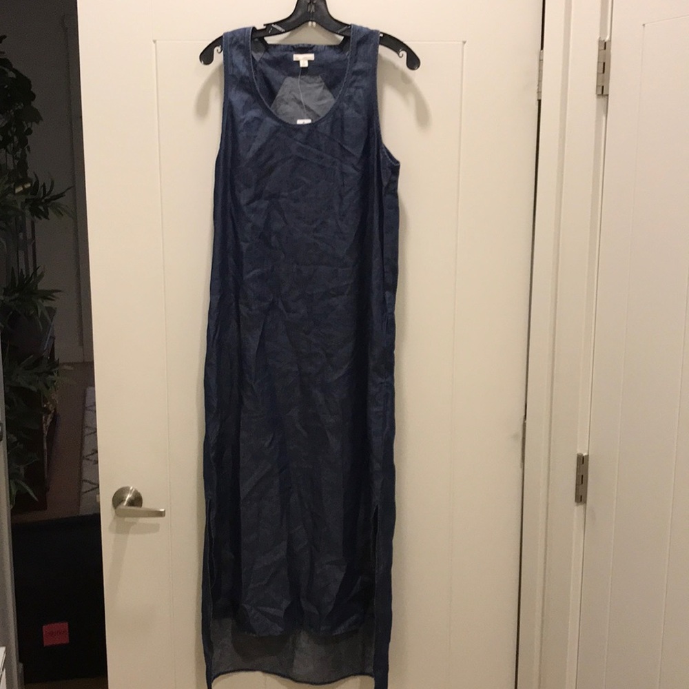 NWT Gap Denim sleeveless long dress